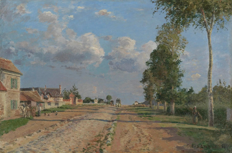 Via di Versailles, Rocquencourt - Camille Pissarro