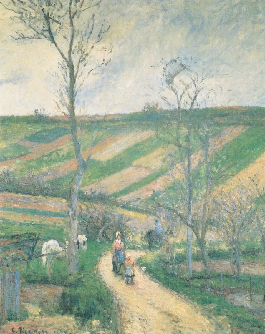 Via del Fond de L'Hermitage, Pontoise - Camille Pissarro