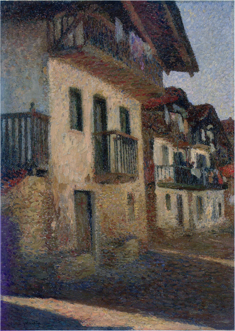 Strada del villaggio - Henri-Jean Guillaume Martin