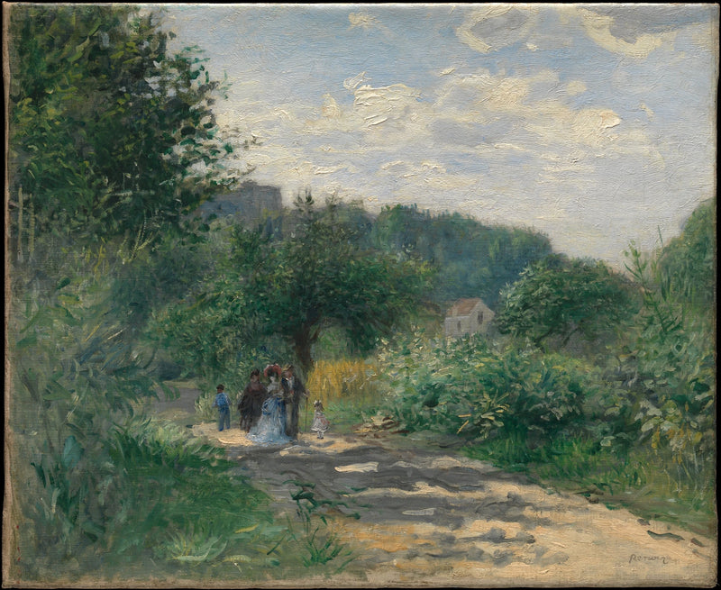 Una strada a Louveciennes - Pierre-Auguste Renoir