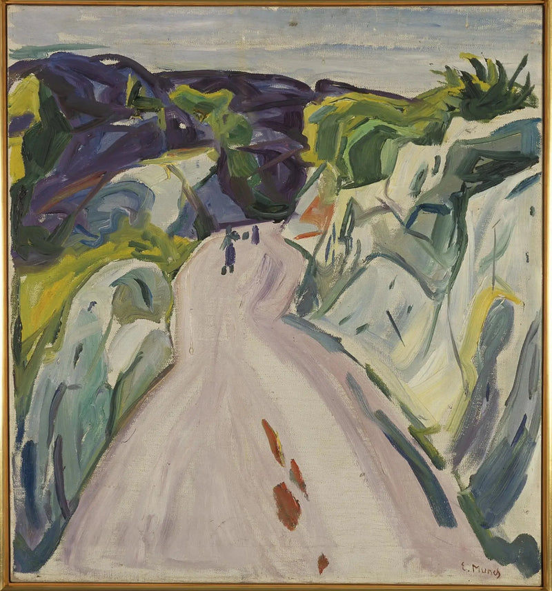 Strada vicino a Kragerø - Edvard Munch