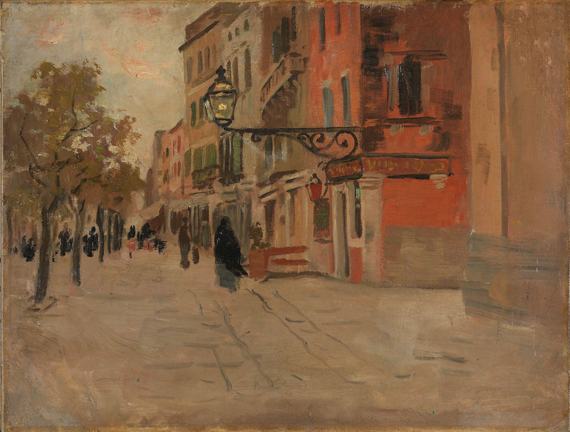 Strada a Venezia - Frits Thaulow