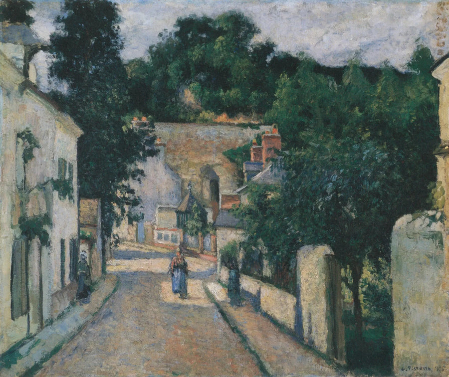 Rue de l'Hermitage, a Pontoise - Camille Pissarro