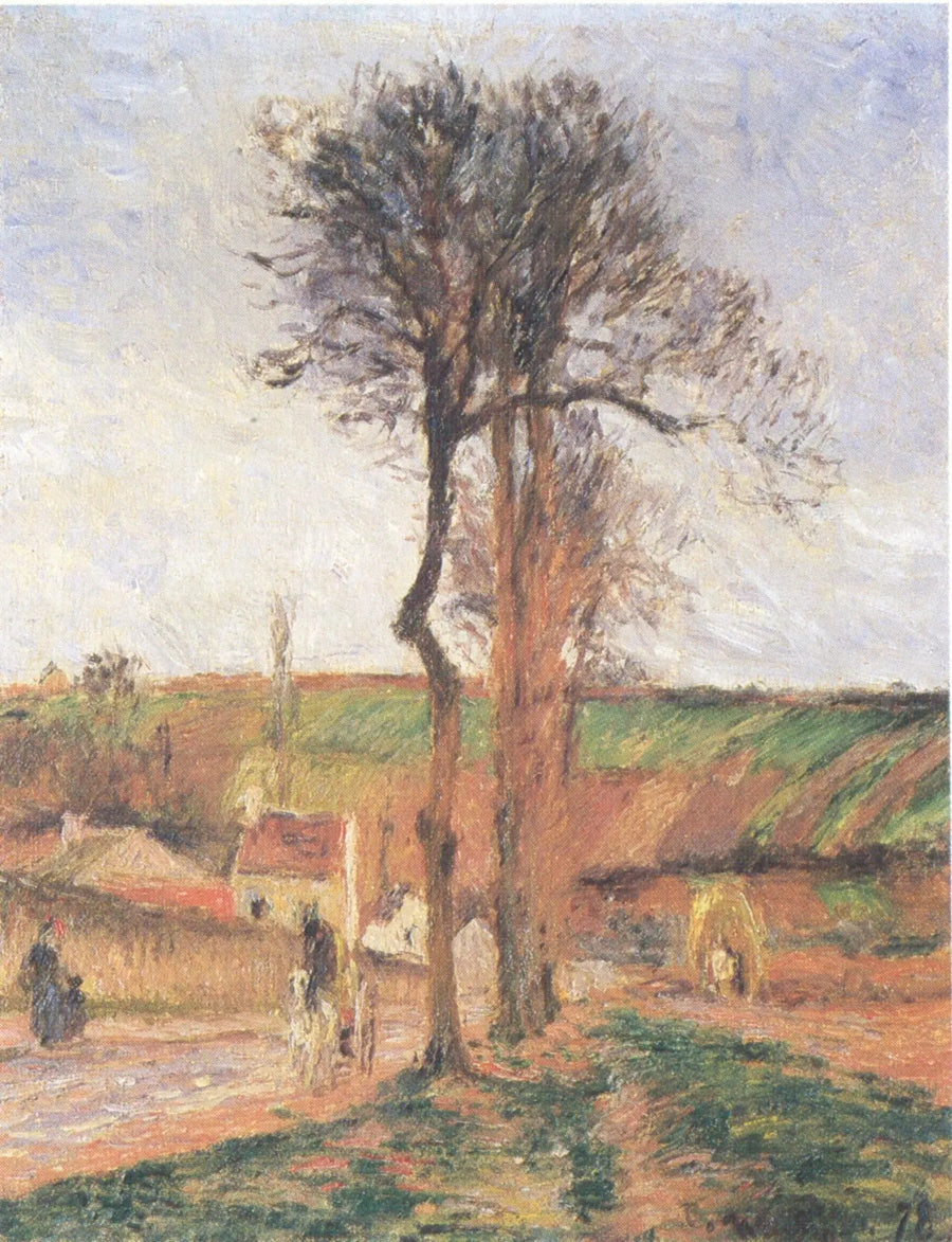 Rue de l'Hermitage e costa dei Mathurins, Pontoise - Camille Pissarro