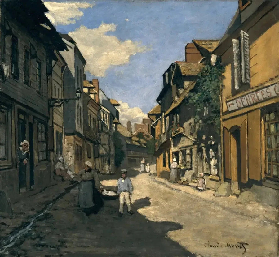 Rue de la Bavolle a Honfleur W34 - Claude Monet