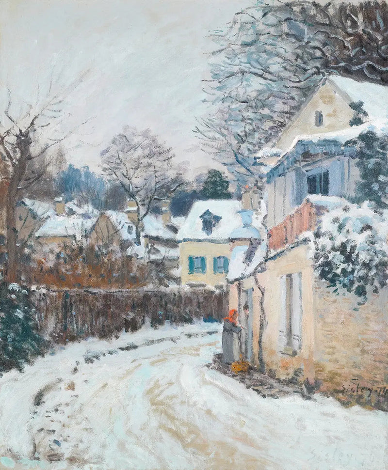 Via della Principessa, inverno - Alfred Sisley