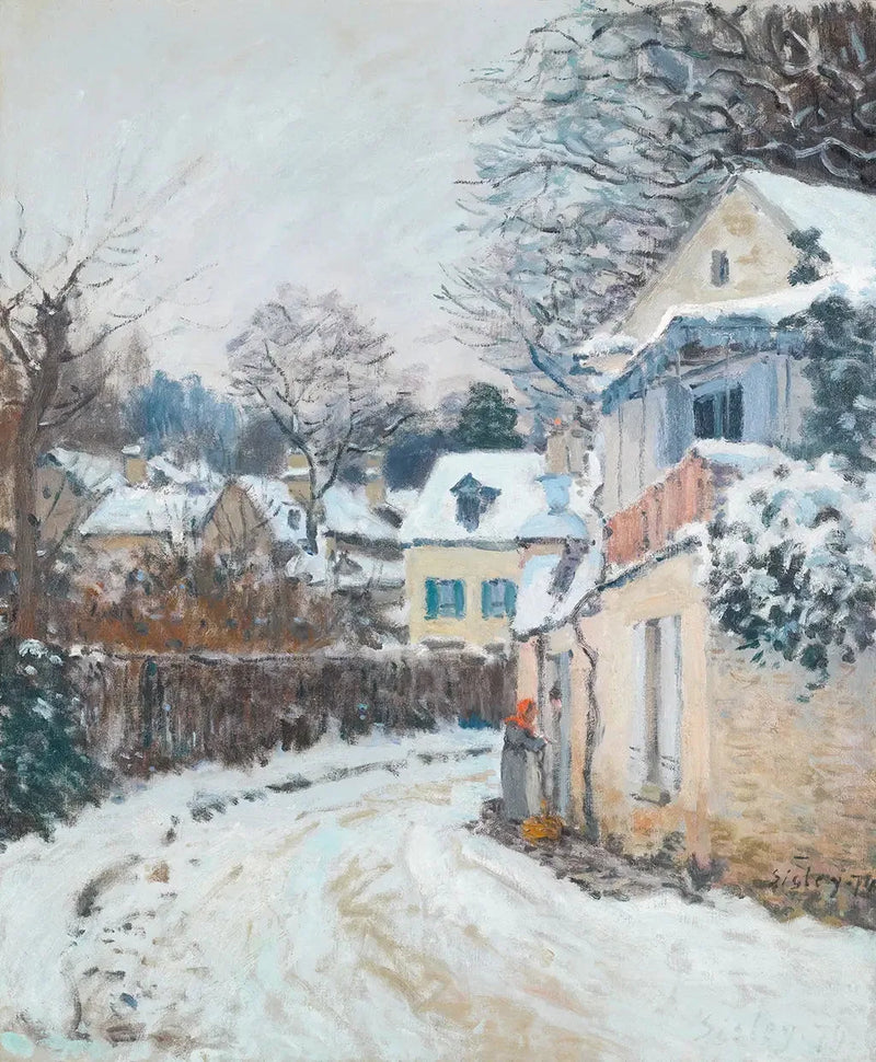 Via della Principessa, inverno - Alfred Sisley