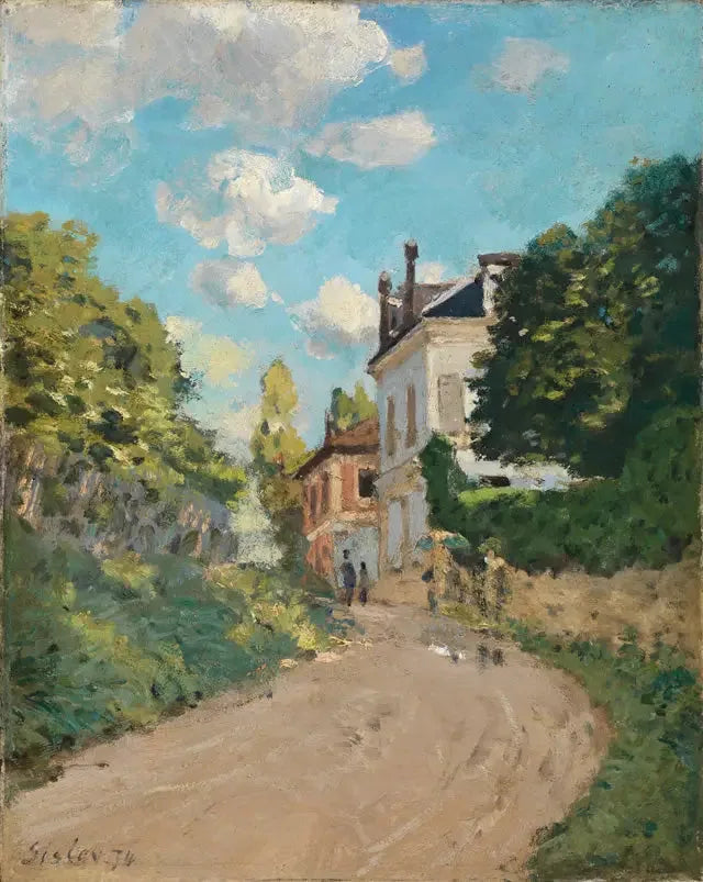 Via di Montbuisson a Louveciennes - Alfred Sisley