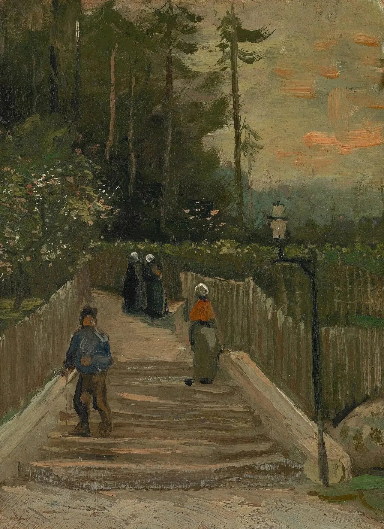 Rue de Montmartre - Vincent van Gogh image 1 reproduction de peinture à l’huile