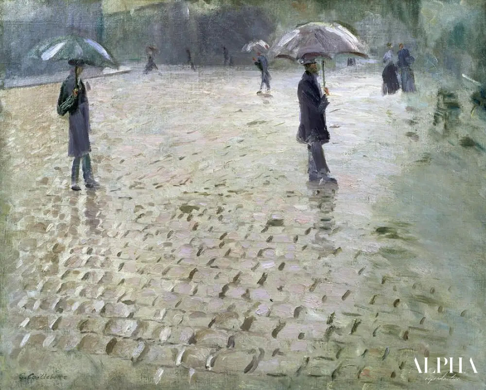 Rue de Paris, jour de pluie - Caillebotte - Reproductions de tableaux et peintures haut de gamme