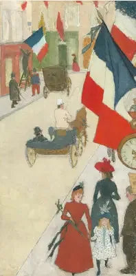 Rue de Parme à Paris, le 14 juillet - Pierre Bonnard image 1 reproduction réalisée par Alpha Reproduction