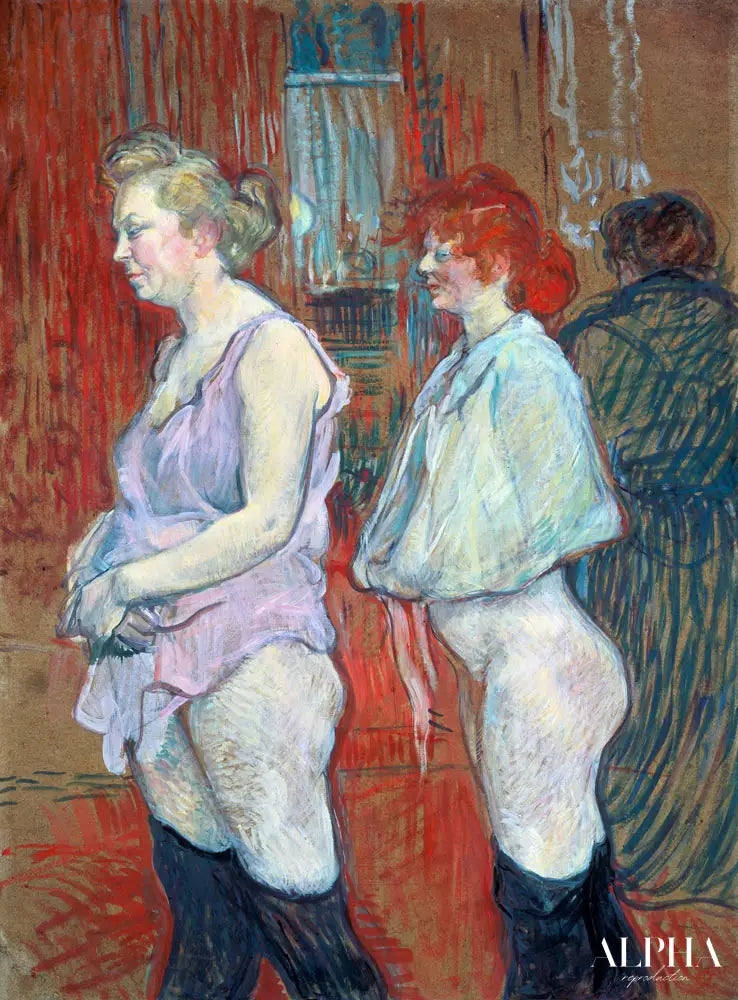 Rue des Moulins - Toulouse Lautrec - Reproductions de tableaux et peintures haut de gamme