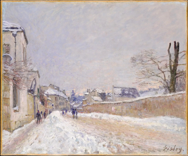 Via Eugène Moussoir a Moret: L'inverno - Alfred Sisley