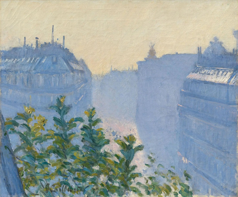 Rue Halévy, vista da un balcone - Gustave Caillebotte