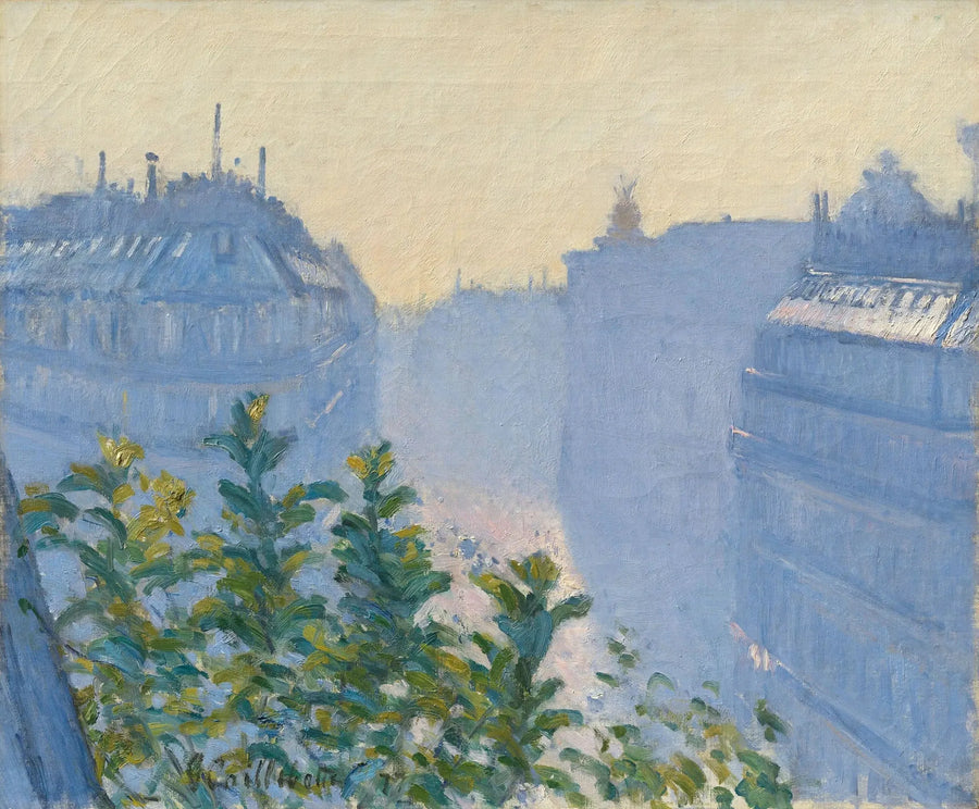 Rue Halévy, vista da un balcone - Gustave Caillebotte