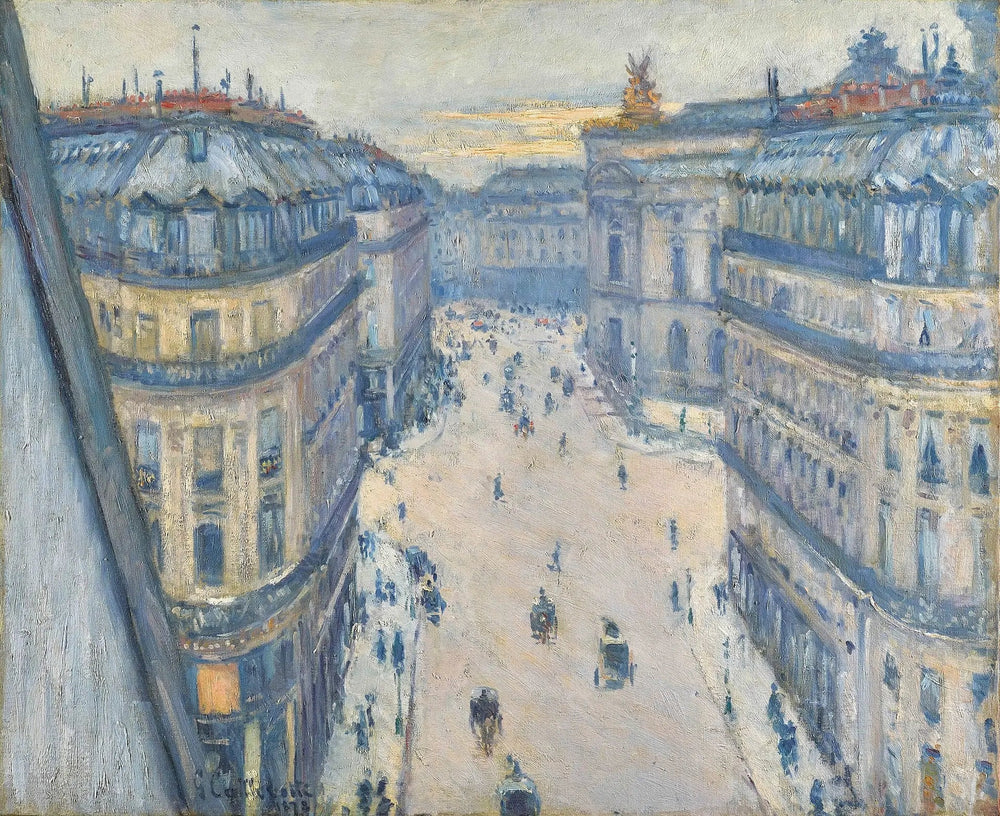 Rue Halévy, vue du sixième étage - Gustave Caillebotte image 1 copie peinte à la main à l’huile