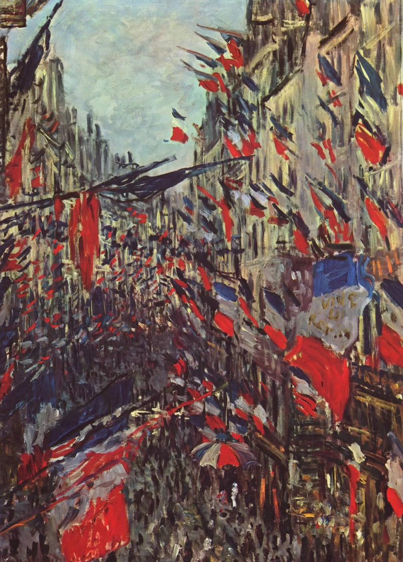 Rue Saint Denis, festa del 30 giugno 1878 - Claude Monet