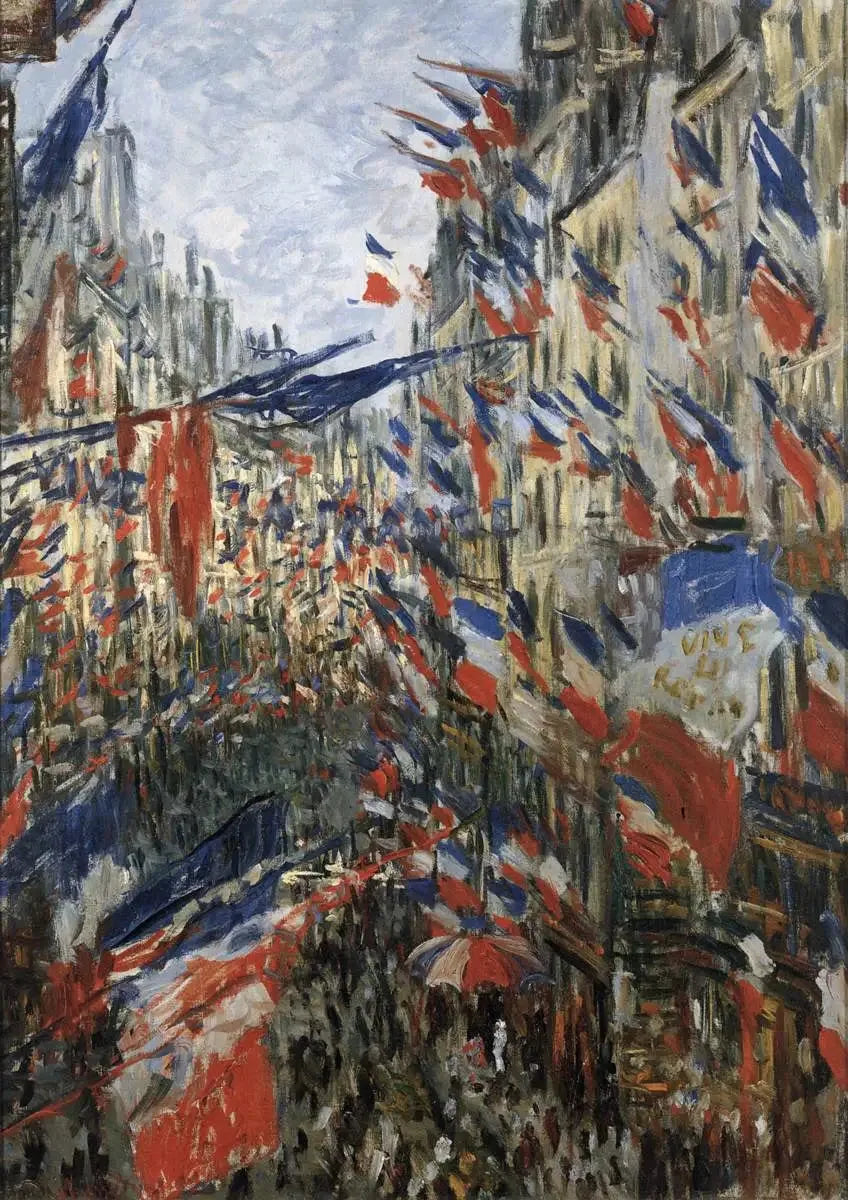Rue Saint Denis, festa del 30 giugno 1878 - Claude Monet
