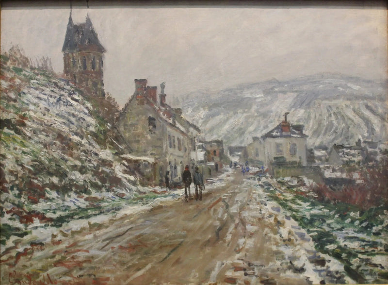 Via del villaggio in Vétheuil W510 - Claude Monet