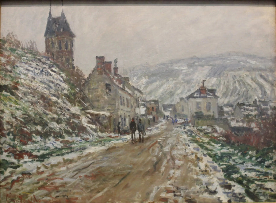 Via del villaggio in Vétheuil W510 - Claude Monet