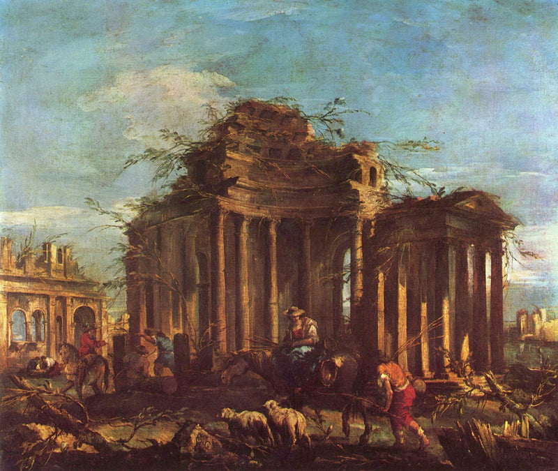 Rovine con staffage - Francesco Guardi