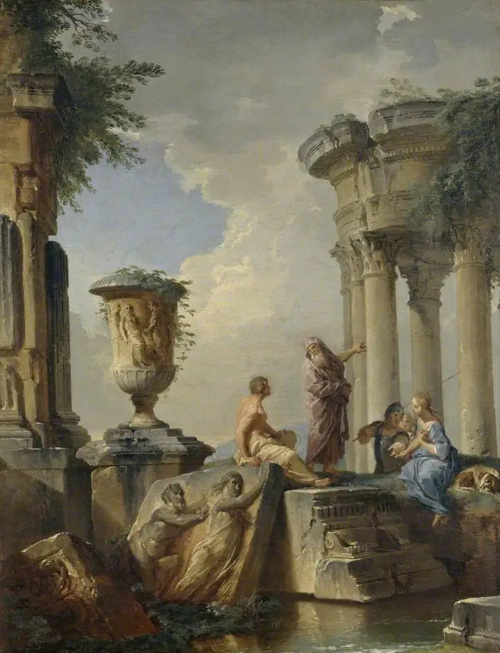 Rovine con un profeta e altre figure - Giovanni Paolo Panini