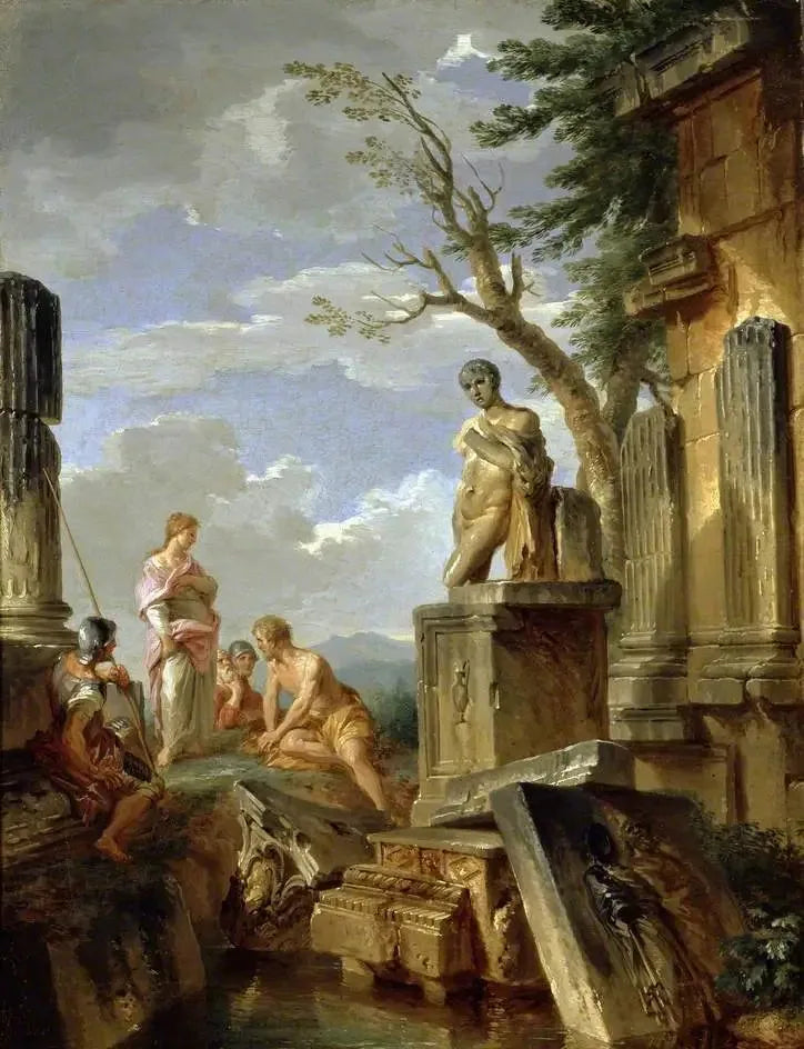Rovine con una sibilla e altre figure - Giovanni Paolo Panini