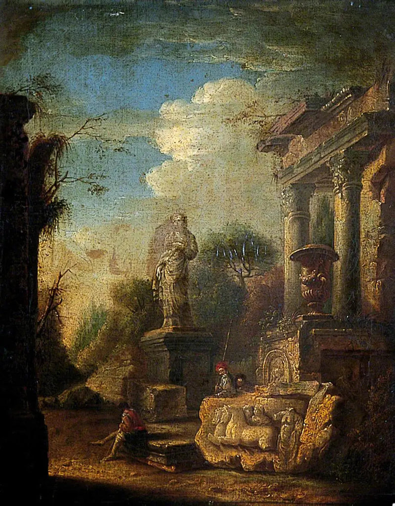 Rovine con una statua - Giovanni Paolo Panini