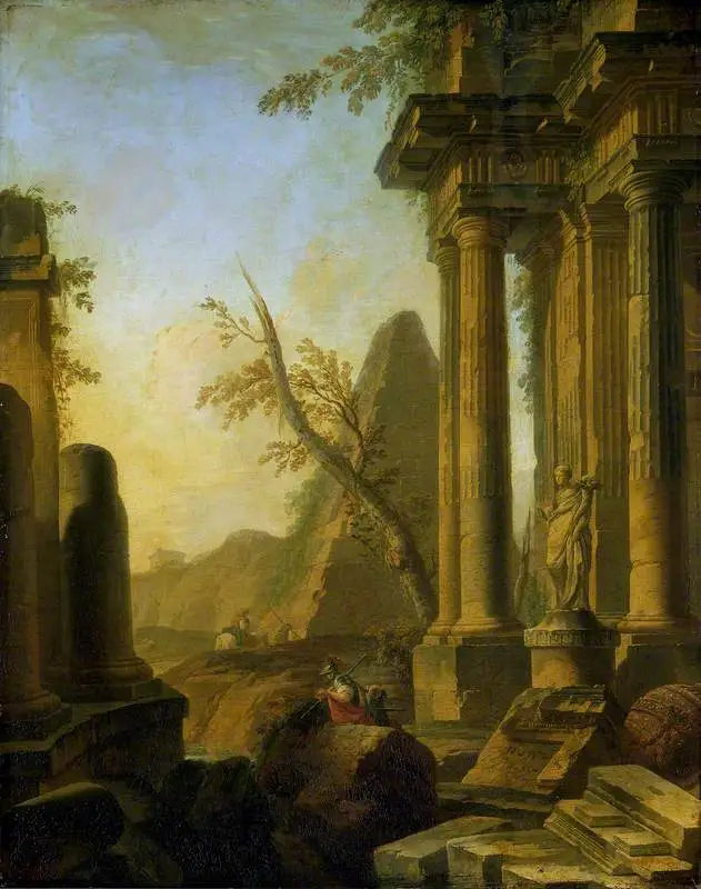 Ruines classiques avec soldats - Giovanni Paolo Panini - Alpha Reproduction