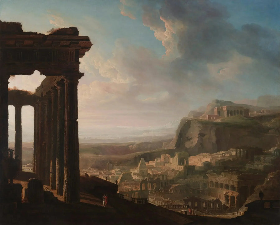 Rovine di una città antica - John Martin