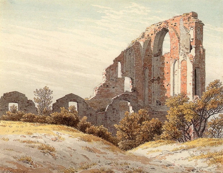 rovine dell'Abbazia di Eldena - Caspar David Friedrich