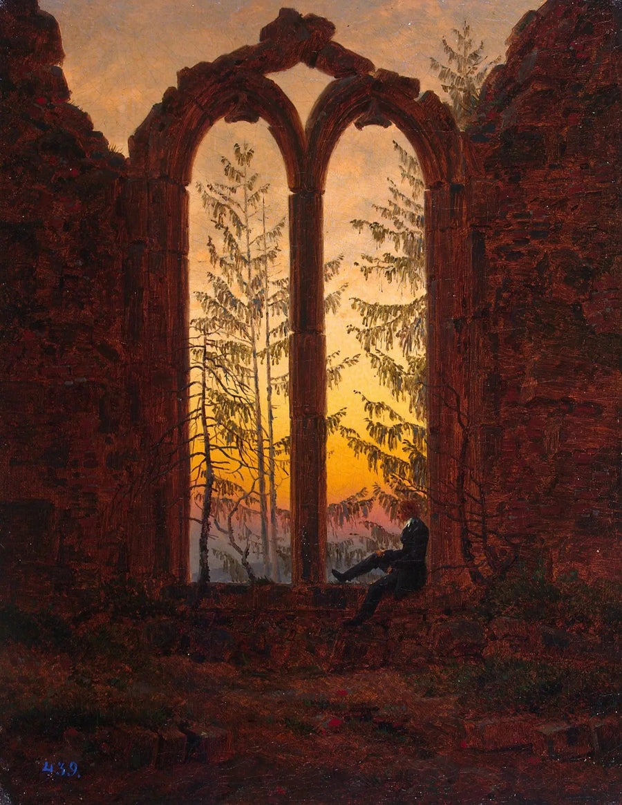 rovine del monastero di Oybin - Caspar David Friedrich