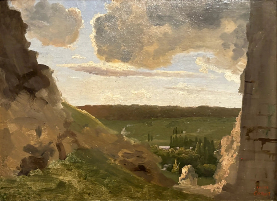 Rovine medievali - Jean-Baptiste Camille Corot