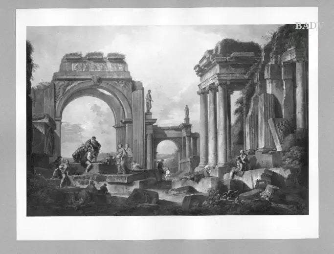 Ruines monumentales avec figures - Giovanni Paolo Panini - Alpha Reproduction