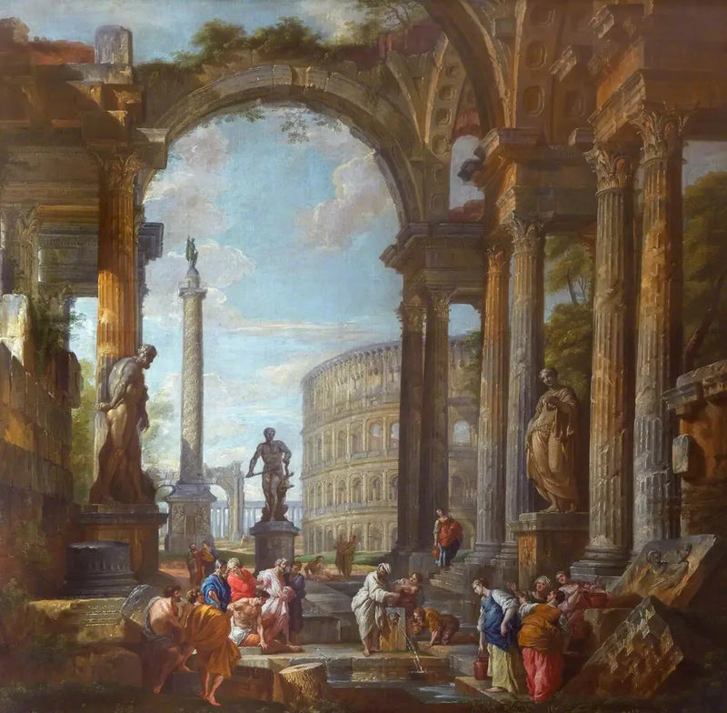 Rovine romane con figure - Giovanni Paolo Panini