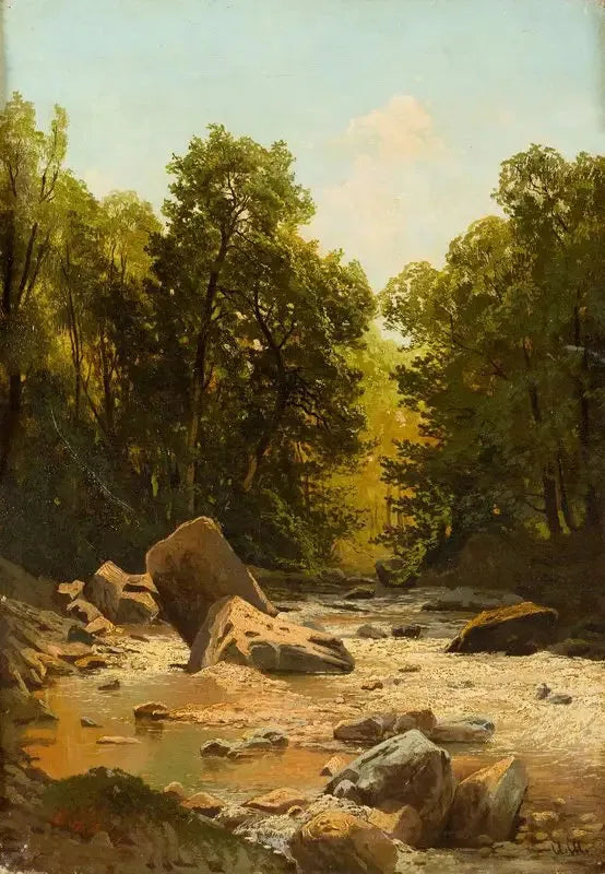 Ruisseau dans la forêt - Ivan Chichkine