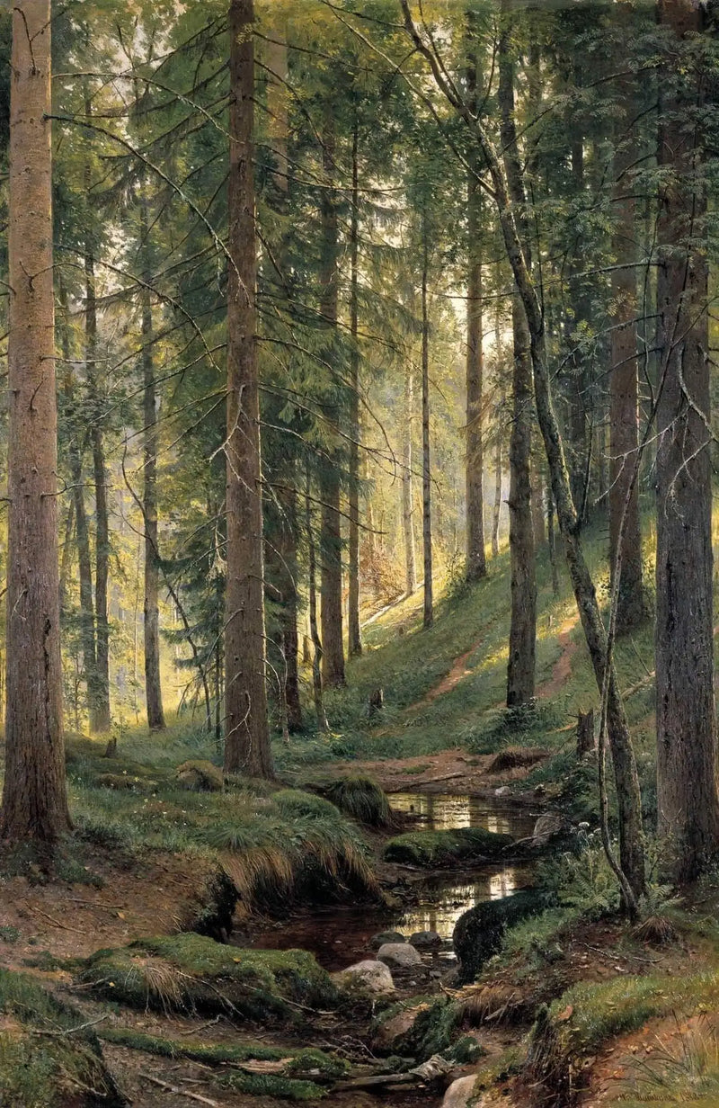 Ruisseau dans la forêt (Sur la pente) - Ivan Chichkine