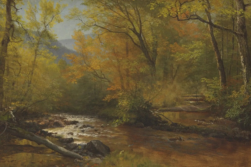 Ruscello nei boschi - Albert Bierstadt