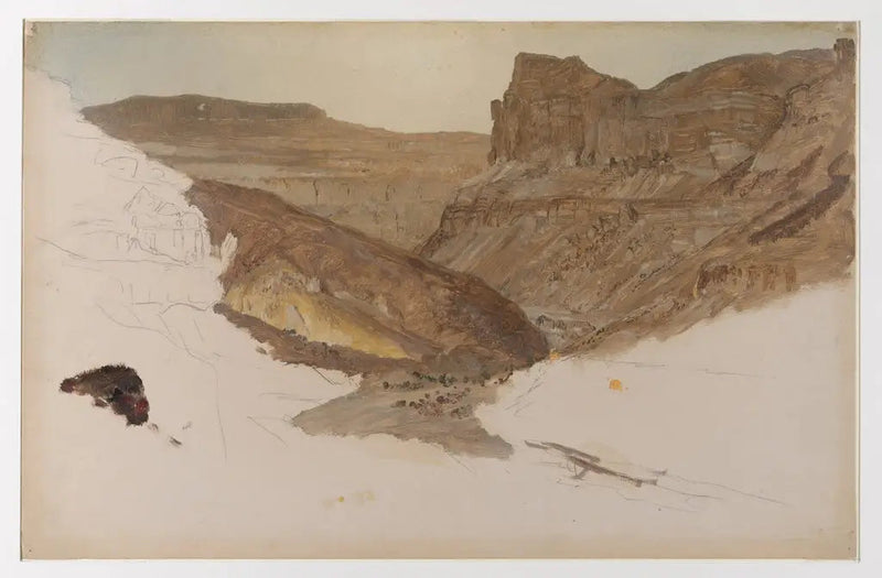 Ruisseau de montagne, valle del Yemen, Palestina - Frederic Edwin Church