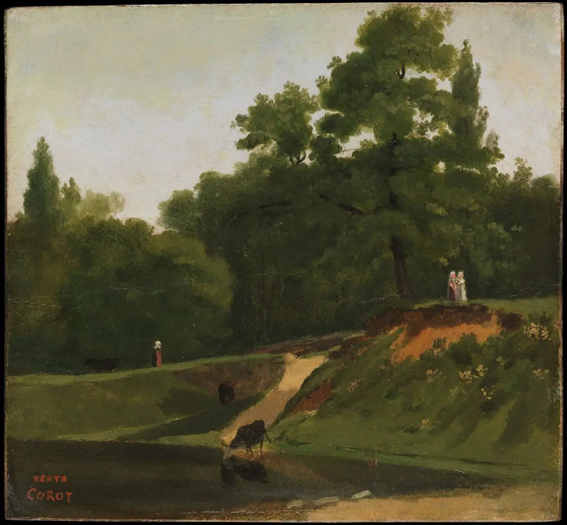 Ruisseau près de la propriété de Corot, Ville d'Avray - Jean-Baptiste Camille Corot