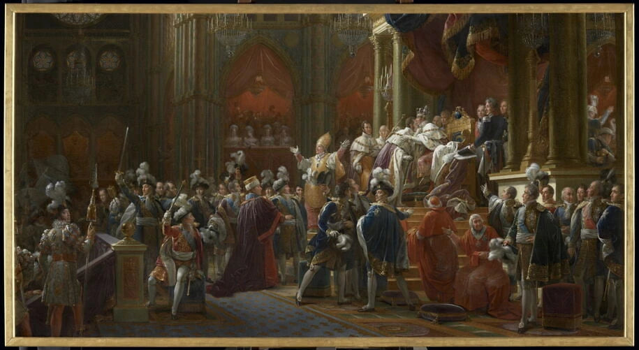 Le sacre du roi Charles X dans la cathédrale Notre-Dame à Reims, le 29 mai 1825 - François Gérard