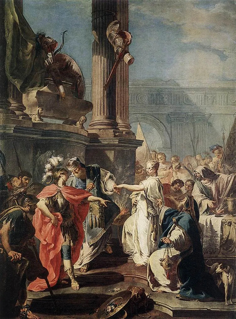 Sacrificio di Polissena - Giovanni Battista Pittoni