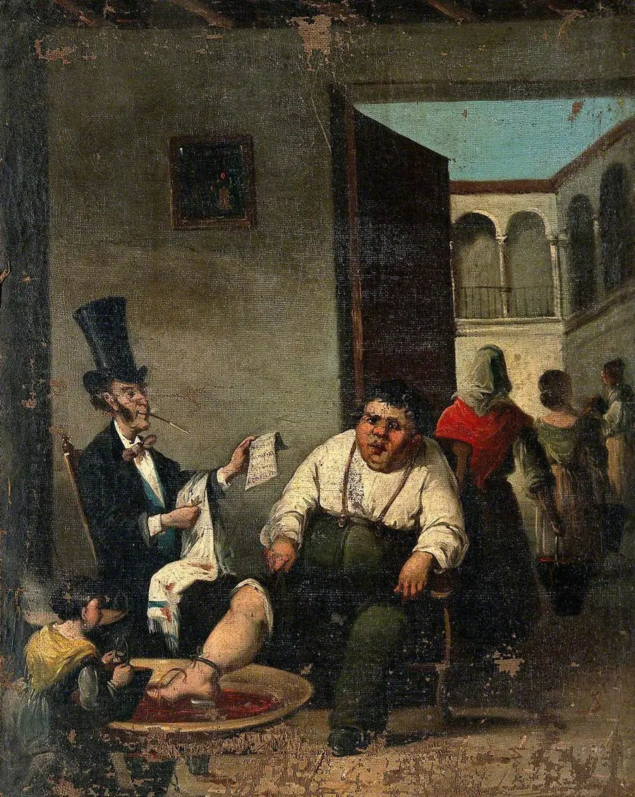 Saignée del pied - Honoré Daumier
