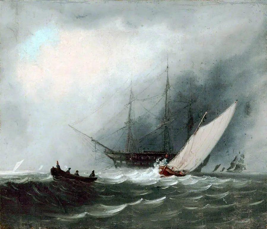 Nave a vela (Nave da guerra) - J. M. W. Turner