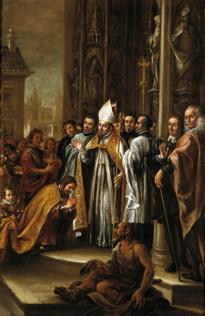 Sant'Ambrogio assolve l'imperatore Teodosio - Juan de Valdés Leal