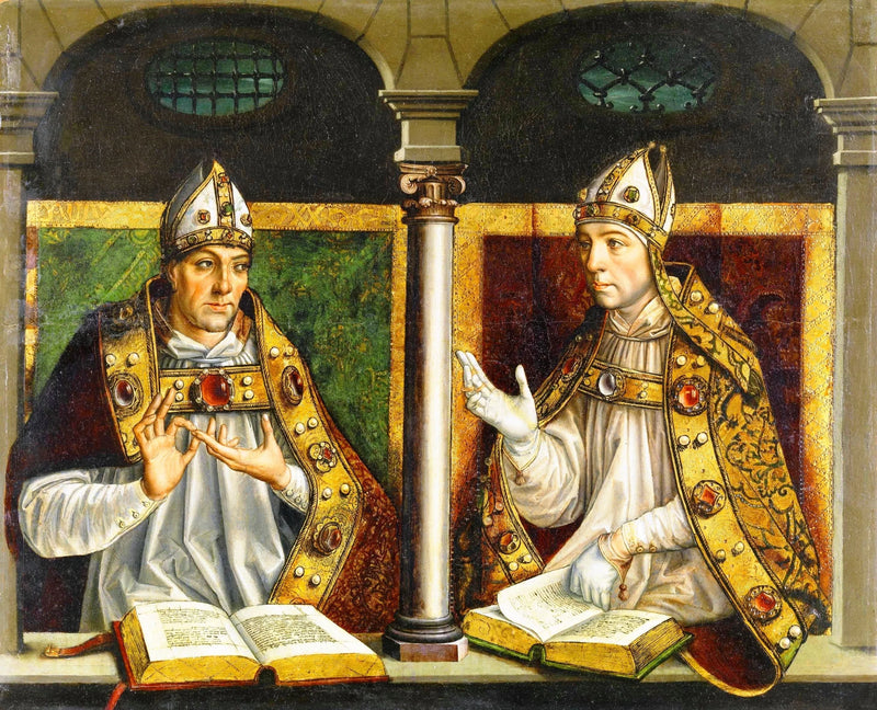 Sant'Ambrogio e Sant'Agostino - Pedro Berruguete
