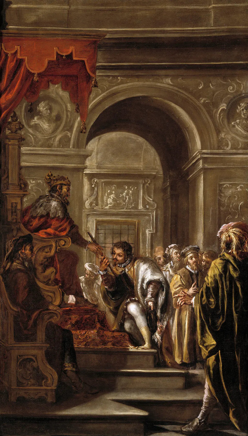 San Ambrogio nominato governatore della Liguria e dell'Emilia - Juan de Valdés Leal