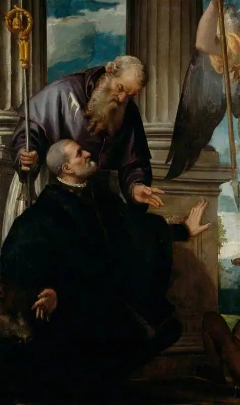 Sant'Antonio Abate, patrono di un donatore inginocchiato - Paolo Veronese