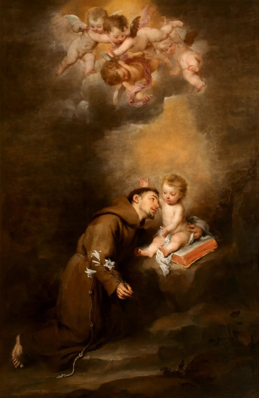 Sant'Antonio di Padova con il Bambino - Bartolomé Esteban Murillo