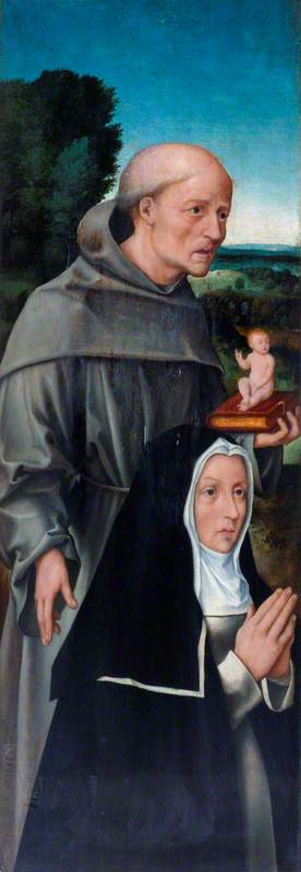 Sant'Antonio da Padova con una religiosa - Gérard David
